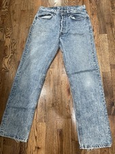 Vintage Levi's 501-0109 ACID-WASH 32x32 Button Fly Jeans Made In USA Men’s