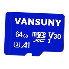 Micro SD Card 64GB microSDXC Memory Card with SD Adapter 1 x 64G  1 Adapter