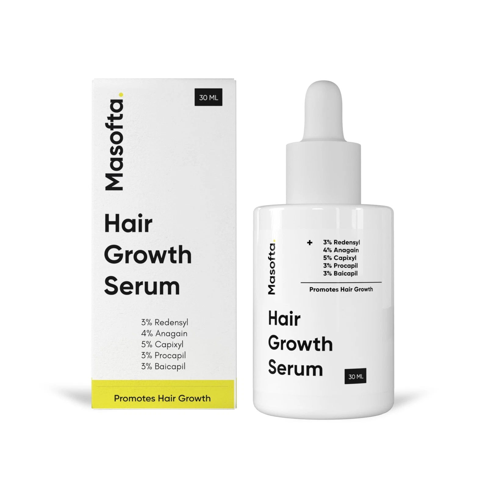 Hair Growth Serum For Density, Hair fall Control with 3% Redensyl, 5% Capixyl...