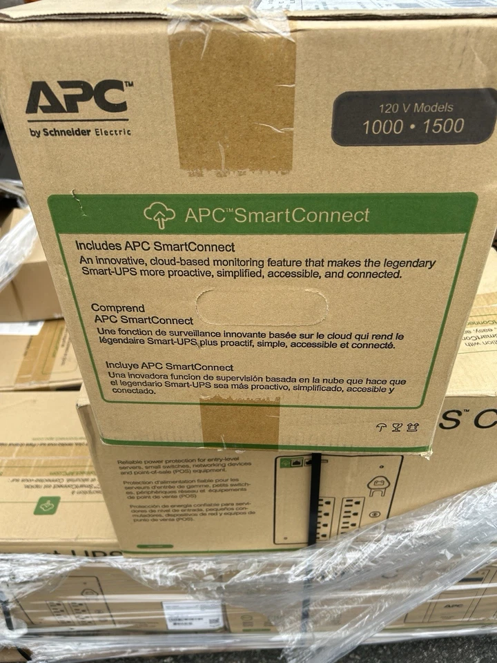 APC SMART SMC1000C UPS C 1000 VA LCD 120 V with SmartConnect new in box - Image 2 of 4