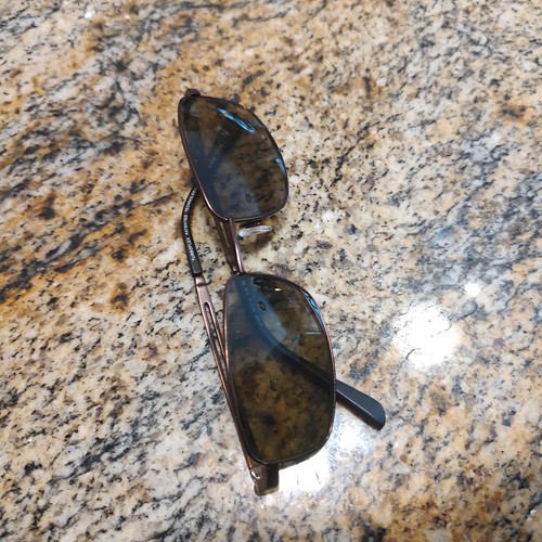 TurboFlex TF368 Sunglasses Mens Brown Rectangle FRAMES ONLY Flexible Frame 54mm - Picture 12 of 12