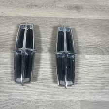2009-2012 LINCOLN MKS SIDE FENDER BADGE EMBLEM CHROME Pair Set OEM