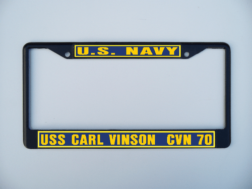 Telaio targa USS CARL VINSON CVN 70 US Navy militare auto-camion-motociclo - Foto 6 di 11