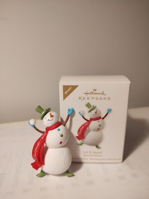 Hallmark Keepsake 2011 Let It Show! Special Edition Snowman Repaint Ornament