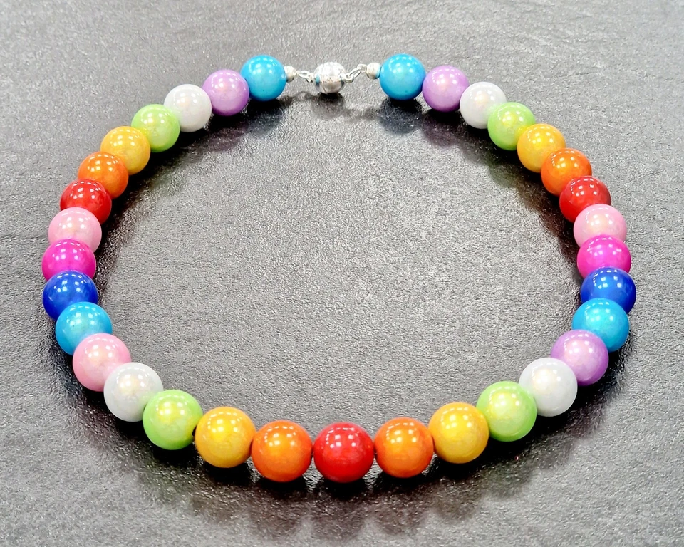 Magic Perlen Kette mit Magnet Verschluss , 3D Illumination , Bunte Kette - Bild 2 von 4