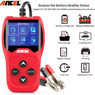 Ancel BA201 12V Auto Profi Batterietester OBD Diagnosegerät Testgerät Prüfer