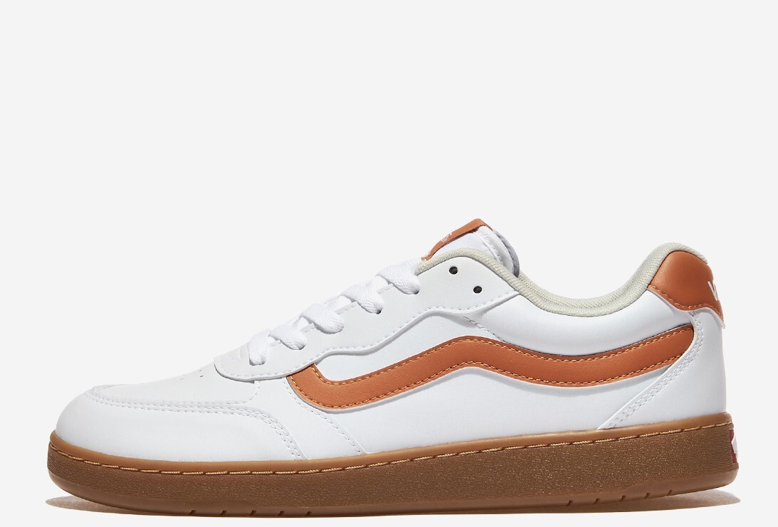 Vans BRAVO MEN'S SNEAKERS V2740 GUM WHITE ORANGE | eBay