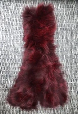 Dena Genuine Fox Fur Pull Through Scarf, Retail $395.00 NWT