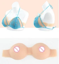 Silicone Breast Forms Breastplate Bikini Bra for Crossdresser Trangender Cosplay
