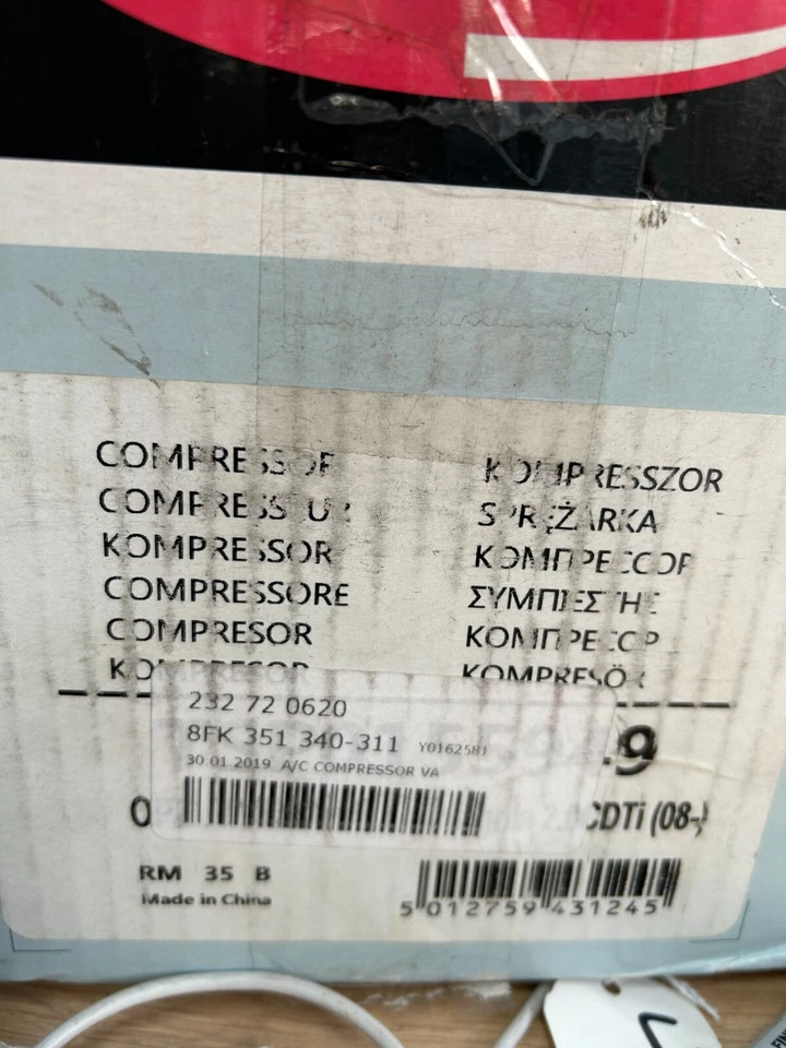 A/C Compressor Vauxhall Insignia A Astra J 2.0 CDTI MERIVA 09-15 Delphi  L2-15 - Image 3 of 3