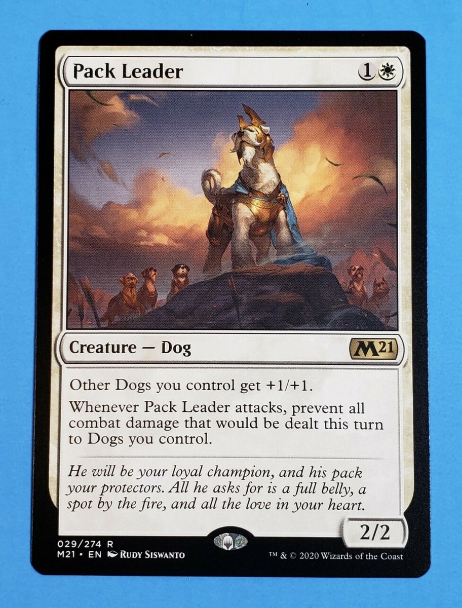 1x Pack Leader Creature Dog Plains Core Set 2021 Rare Mtg Magic