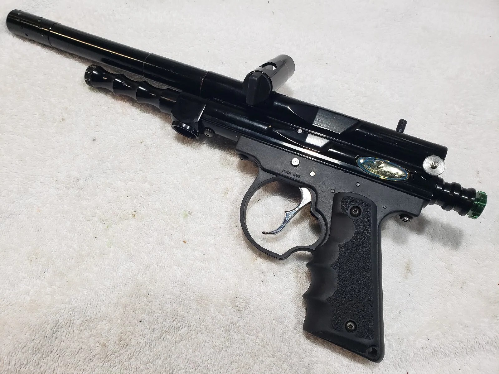 SHARP Rebel Vertical Tank Paintball Gun with Spyder Thread Barrel 2 Finger Grip eBay