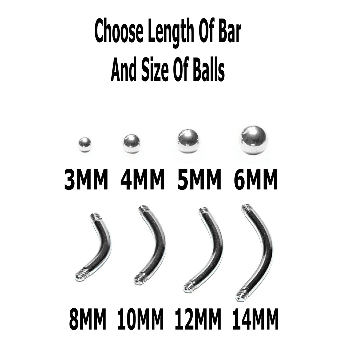 Curved barbell piercing deals