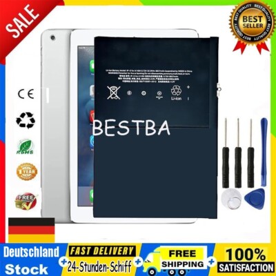 New Akku für iPad Air 1 5th 6th Generation Batteria A1474 A1893 A1484 020-8330-A