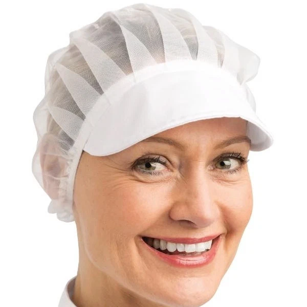 Catering Whites Net Peaked Hat White Chefs Kitchen Cooking Baking One Size Hat