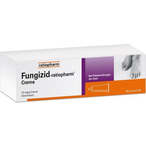 3x FUNGIZID ratiopharm Creme 50g Fußpilz Pilzerkrankungen der Haut PZN 4013749