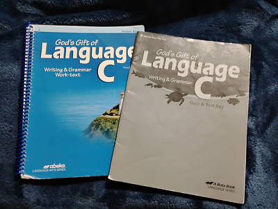 Abeka God's Gift of Language C Answer Key & Teacher quiz/test key 6th Grade
