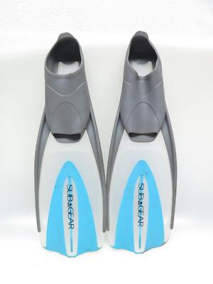 Subgear Fins Swim Fins Scuba Diving Fins Size 27-30 US 10-12 Gray