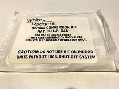 #ad White Rodgers Natural to Regulated LP Gas Conversion Kit 92 1008 for 36G H J $19.90