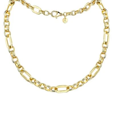 Königskette vergoldet Halskette Gold 24 Karat Damen Herren WASSERFEST K6130DL - Bild 1 von 4
