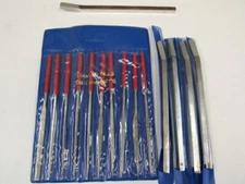LOT OF FIVE - 5/16  SQUARE  DIAMOND  HONE  FILE WITH  10 PCE DIAMOND FILE SET