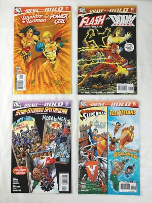 The Brave And The Bold #7 8 9 10 Lot (2007 DC Comics) Wonder Woman Power Girl
