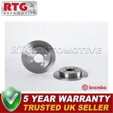 RTG Rear Brake Discs Fits Kia Picanto Hyundai i10 1.0 1.1 CRDi 1.2