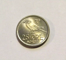Norway 1959 25 Ore unc Coin
