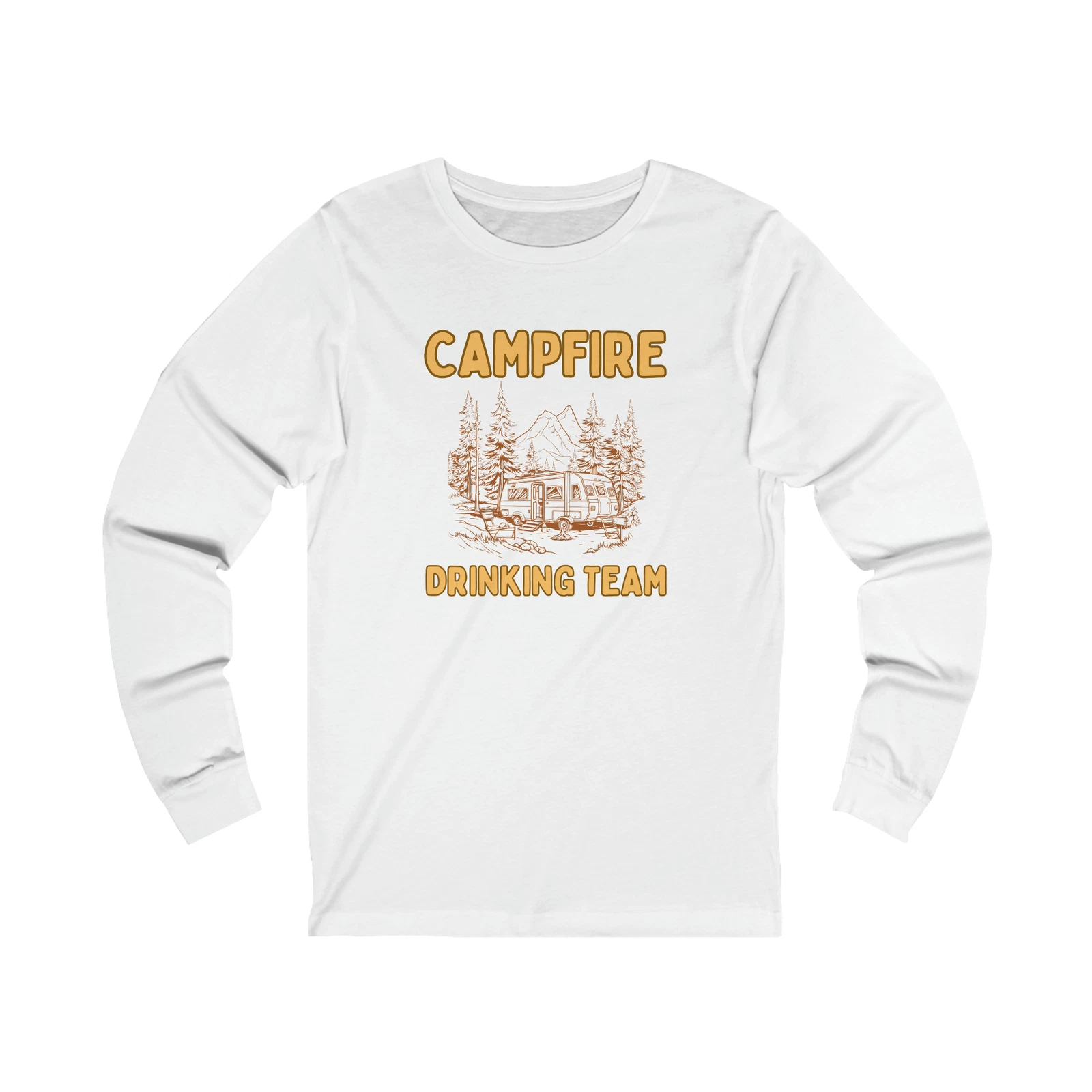Funny Adult Camping Humor Unisex Jersey Long Sleeve Tee, Outdoors, Gifts