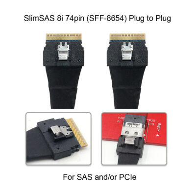 chenyang SFF-8654 8i 74Pin PCI-E Ultraport Slimline SAS Slanke 4.0 aan Dubbele SFF-8643 4i Mini SAS HD Kabel PCI-Express chenyang SFF-8654 8i 74Pin PCI-E Ultraport Slimline SAS Slanke 4.0 aan Dubbele SFF-8643 4i Mini SAS HD Kabel PCI-Express