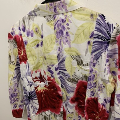 Blazer Femme Floral Court Coldwater Creek - Taille 16 - Multicolore - Très Bon état