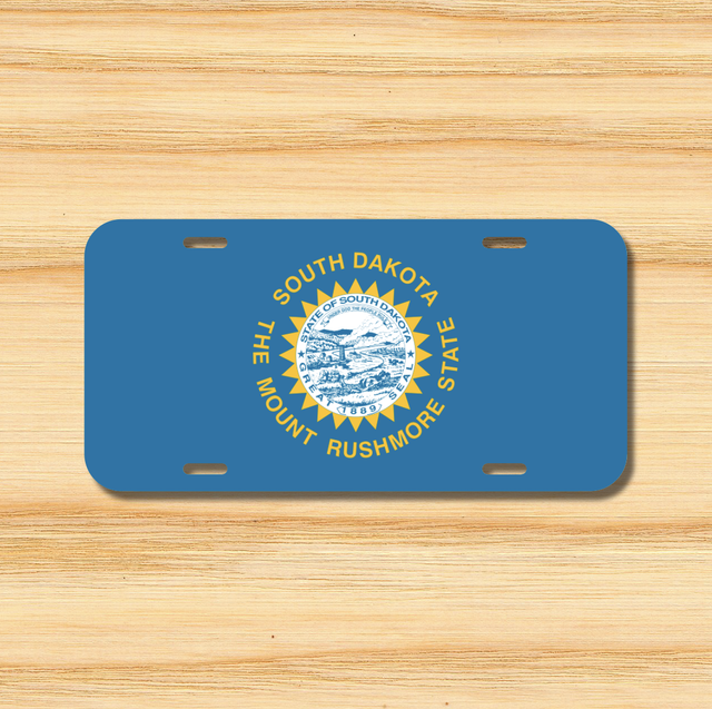 South Dakota State Flag License Plate Vehicle Auto Tag Sioux Falls SD