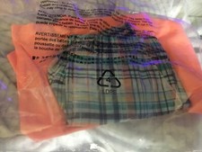 Carter's Baby Boys 2-Pc Polo Shirt Plaid Shorts Set, 6 months. New.