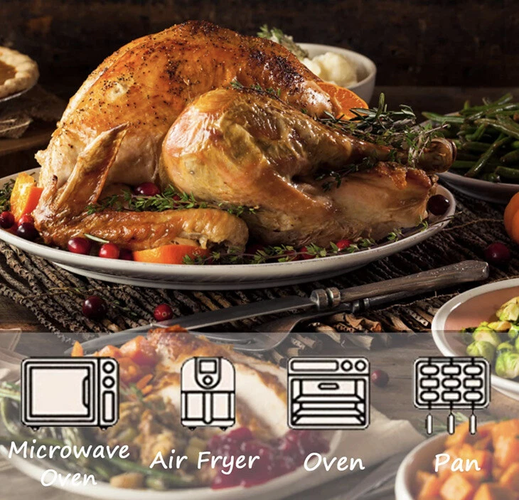 Air Fryer Disposable Paper 150pcs Liner Mat Non-stick Oil-proof Baking Roasting