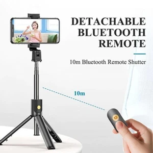 Stick de selfie 28/40inch Trépied à bâton de selfie extensible avec étrier à distance sans fil