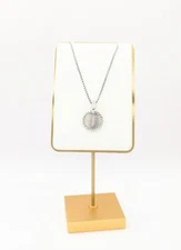 David Yurman 26" Silver 925 Diamond Pendant J Letter Initial Box Chain Necklace