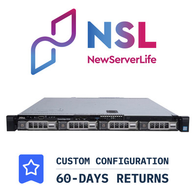 DELL PowerEdge R330 4LFF 1x E3-1220v5 3.0GHz =4 Cores 32GB H730 PCIe 2xRJ45