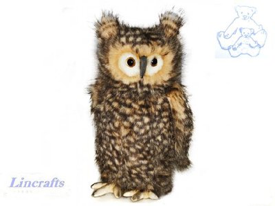 Hansa flauschige Eule 4466 Plüschtier Kuscheltier Vogel verkauft von Lincrafts UK Est. 1993