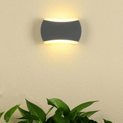 Aplique LED Exterior 6W LUMINTURS - Luz Negra/IP65 Impermeable Para Pared, Porche O Jardín