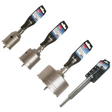 TCT CORE DRILLS 50-250mm & ADAPTORS FOR CONCRETE, MASONRY AND BRICK
