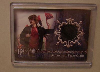 Harry Potter-GOF-Screen Used-Cinema-Prop Card-Quidditch World Cup