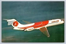 Airplane Postcard Hawaiian Airlines DC9 N94454 In Flight Over Pacific HW6