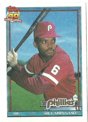 SIL CAMPUSANO PHILADELPHIA PHILLIES #618 - TOPPS NM-MT 1991