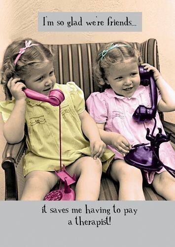 Funny Birthday Friends Therapist Card – Ickle Humour Greeting Card