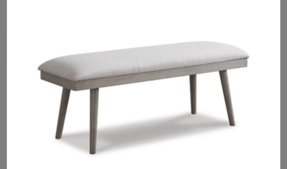 Ashley Furniture Dining Bench Gray Ronstyne Upholstered Dining Bench Foto 2 de 4