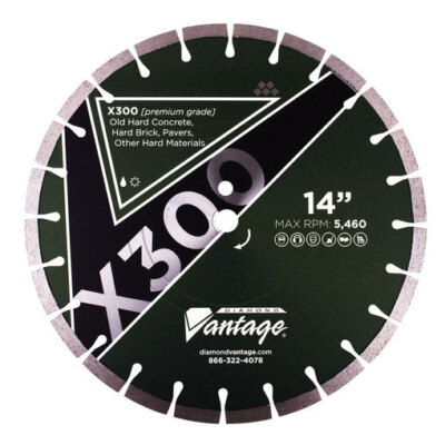 Diamond Vantage 1412EX3-1 14'' X .125'' X 1/20mm Hard Materials, Segmented Blade