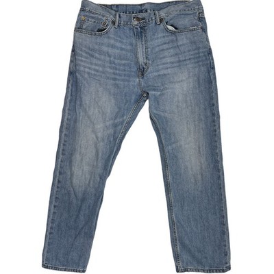 Levis 505 Jeans Size 38 Blue Denim Medium Wash Mid Rise Straight Leg 100% Cotton