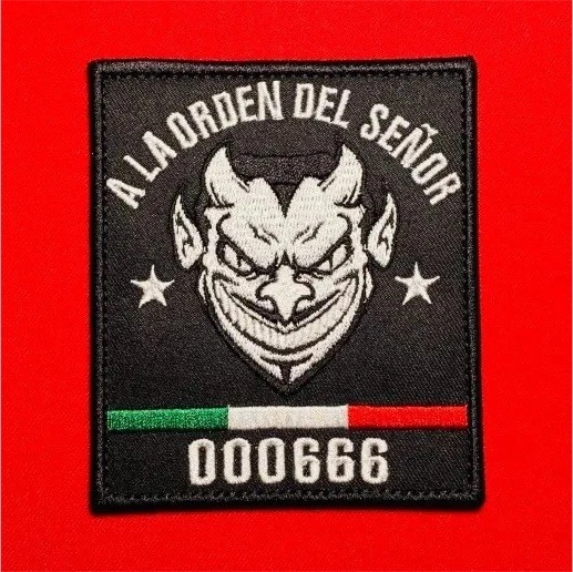 “A La Orden Del Señor” 000666 CDN Noreste Devil Patch- (4×3.5”)