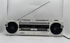 Vintage Sanyo M-W15F Boombox Stereo System Radio Cassette Player Recorder RARE