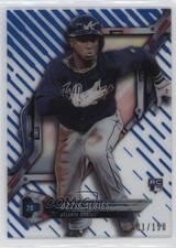 2018 High Tek Pattern 1 Waves/Diagonals Blue Rainbow Foil /150 Ozzie Albies 0sm9